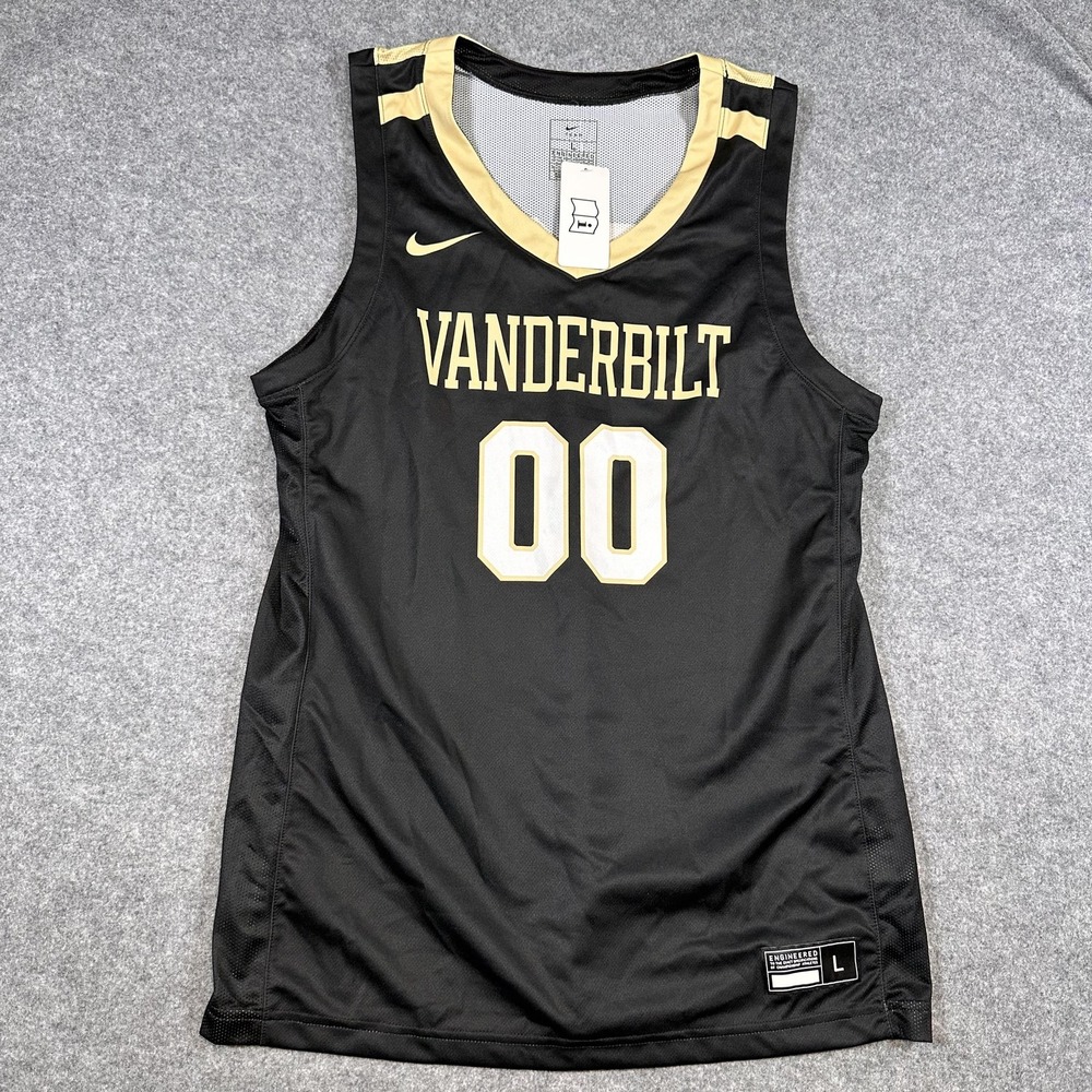 Vanderbilt Commodores Basketball Jersey Mens Large Black Gold 00 Nike NCAA - Picture 2 of 7